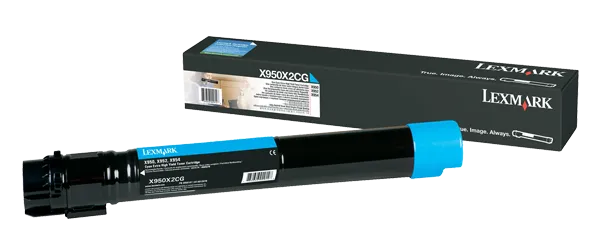 Купить оригинальный Тонер-картридж Lexmark голубой для X95x (X950X2CG) в Москве и с доставкой по России по низкой цене